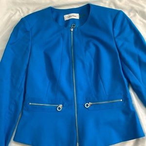 Turquoise Calvin Klein Blazer/Jacket